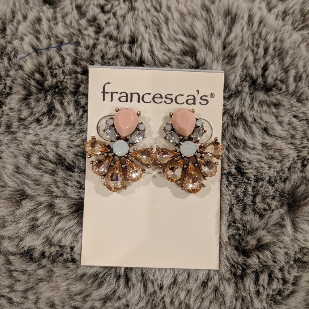 NEW Crystal Cluster Studs (bigger)